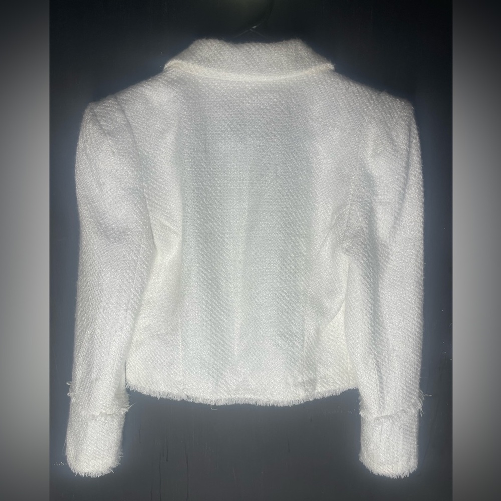 River Island Ivory Textured Suit Jacket size 12 - Picture 4 of 4